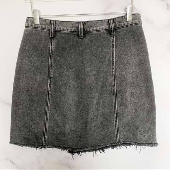 Free People | Parker Wrap Denim Mini Skirt - Picture 8 of 11